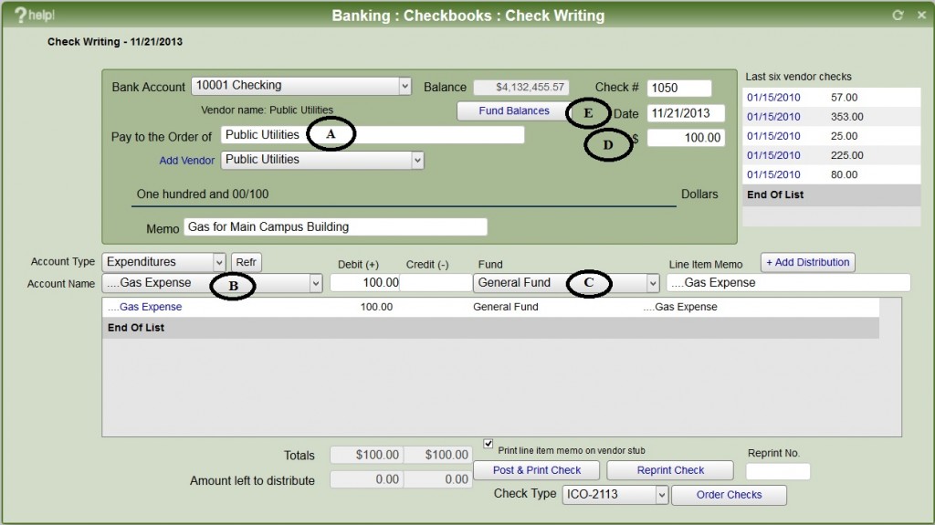 Accounting - write checks within church software using our interface.