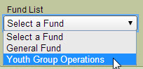 Fund List for accounting funds