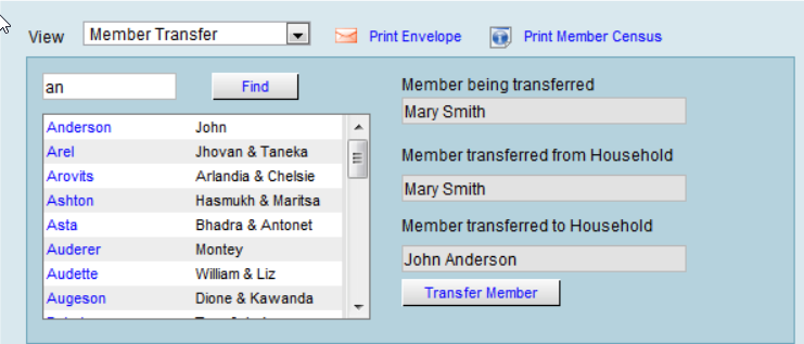 Member Transfer