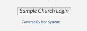 Example of button you can put on your church's website (you can customize the text.)