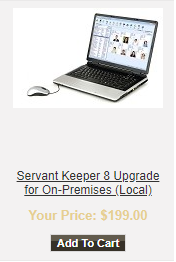 servant keeper store screen capture showing the cost of software