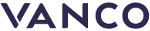 vanco logo Vanco online donation company's name spelled out