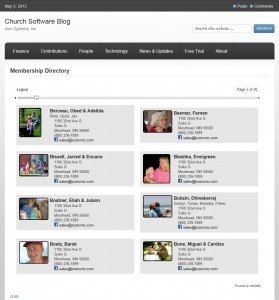 Online Pictorial Church Directory for IconCMO
