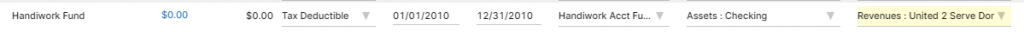 Accounting Link in IconCMO that shows multiple drop down list so the user can map money that is posted to donors directly to the general ledger accounts in the church's accounting books.