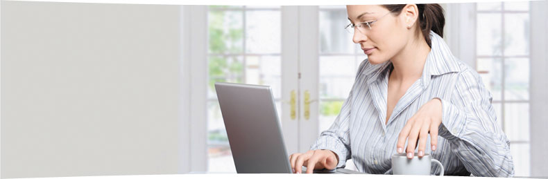 church accounting anywhere - at home sipping coffee