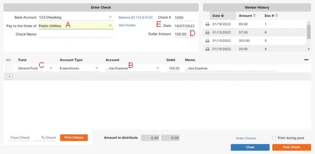 Accounting - write checks within church software using our interface.