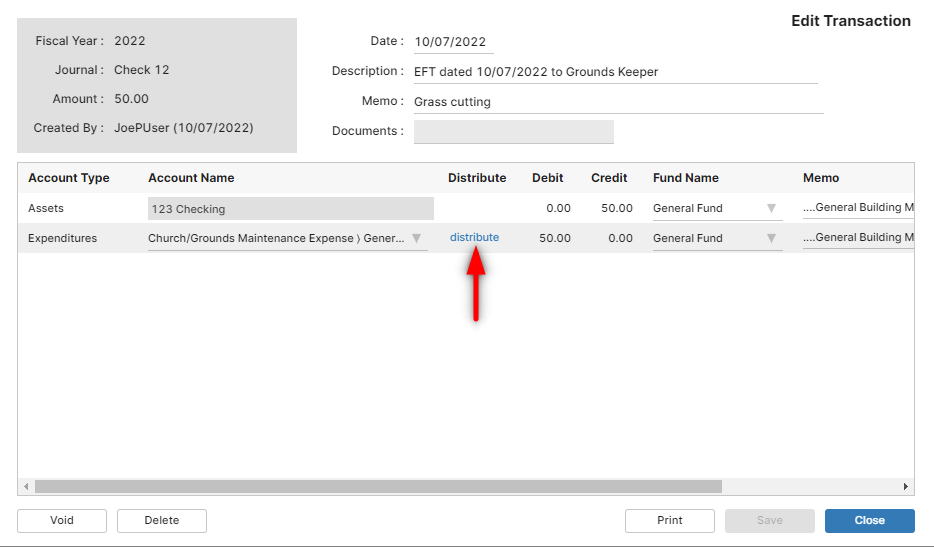 Changing an Account Assignment