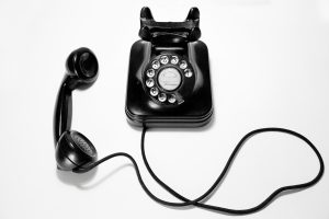 Black Rotary Phone