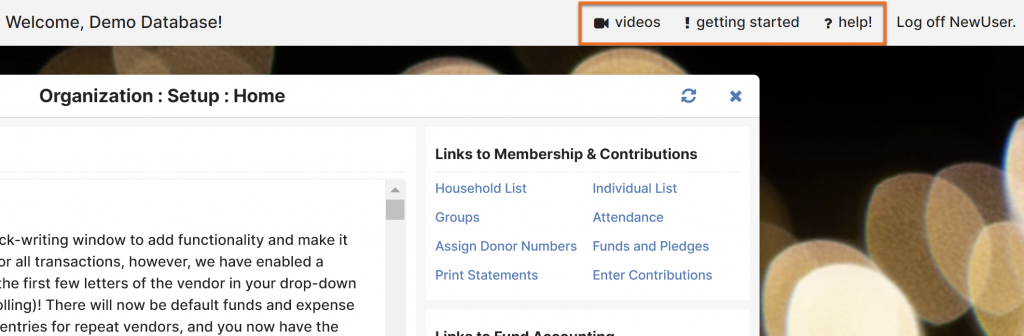 Church Software Help Resources in IconCMO Where to find the help resources in IconCMO Church Management Software