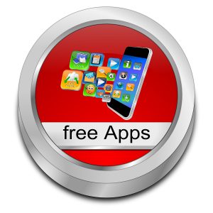 colorful free apps button that has a phone and several icons